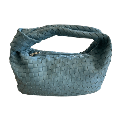 The Milan – Clutch ύφανσης με κόμπο · Μπλε